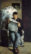Paul Cezanne Portrait of the Artist Father Louis Auguste Cezanne painting